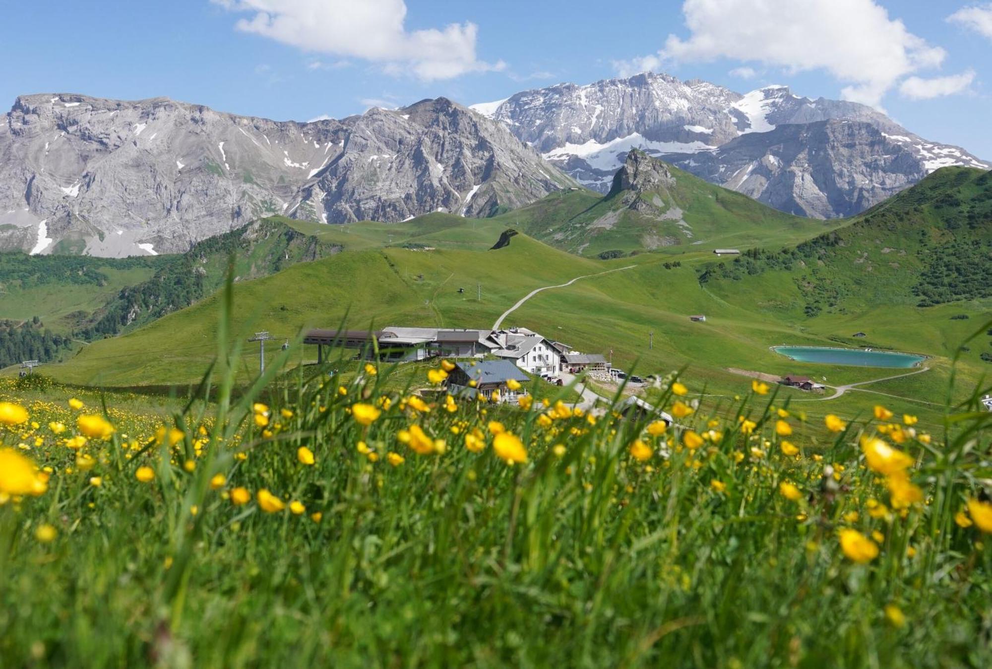 Berghotel Hahnenmoos Adelboden Exterior foto